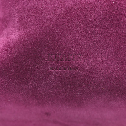 Khaite Suede Calfskin Beatrice Small Hobo Mulberry 6 of 9