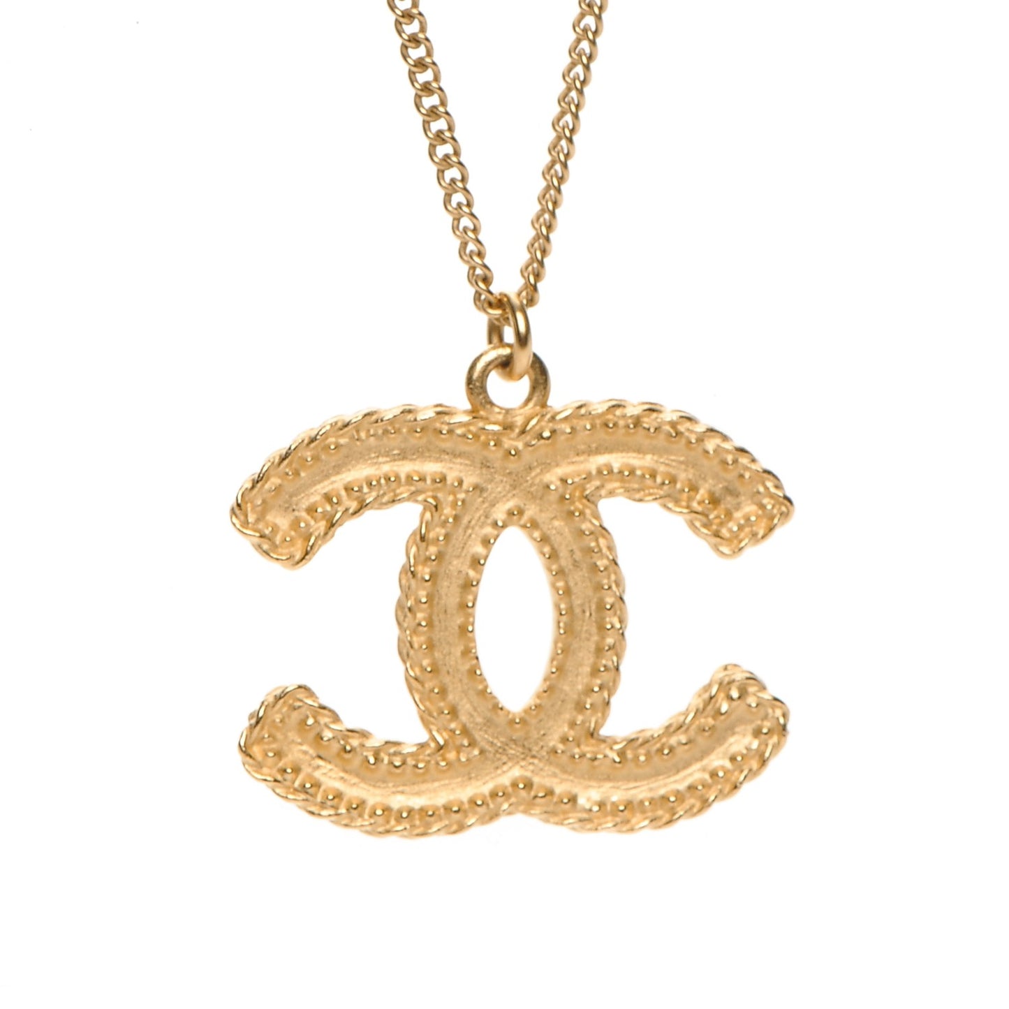 CC Pendant Necklace Gold