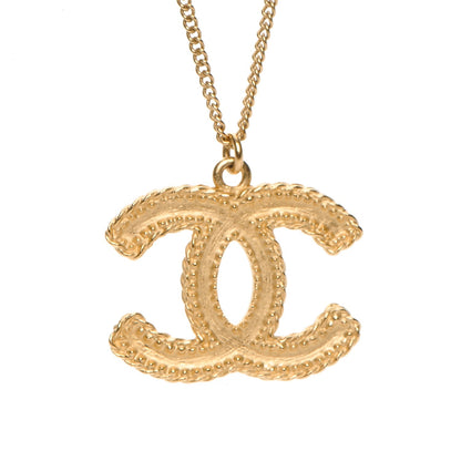 Chanel CC Pendant Necklace Gold 3 of 6