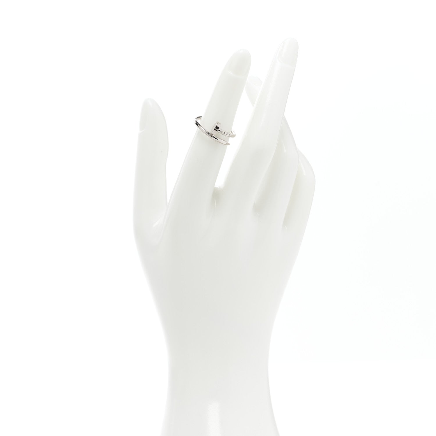 Cartier 18K White Gold Small Juste Un Clou Ring 48 4.5 2 of 5