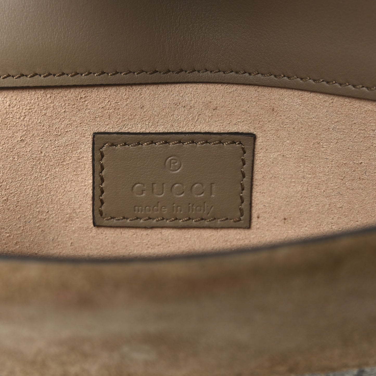 GG Supreme Monogram Super Mini Dionysus Shoulder Bag Taupe