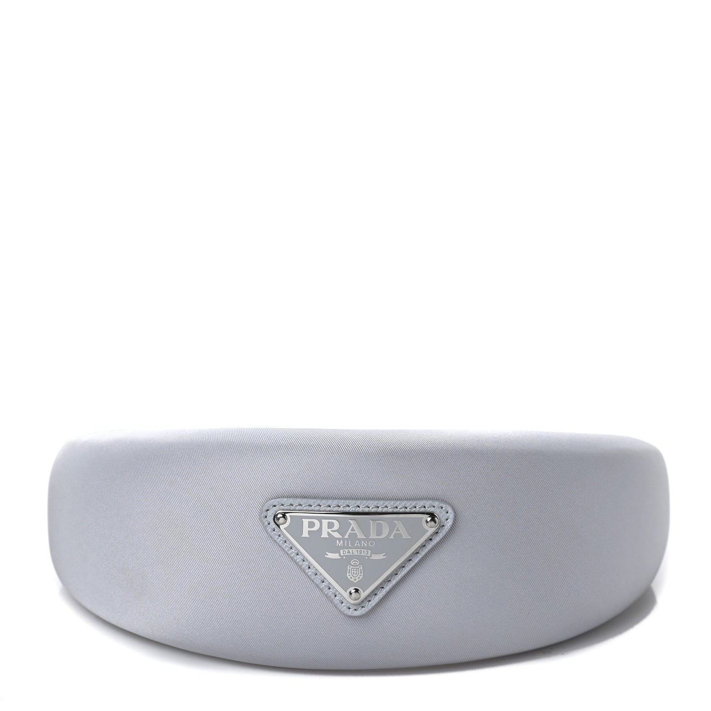 Re-Nylon Triangle Logo Headband Fiordaliso