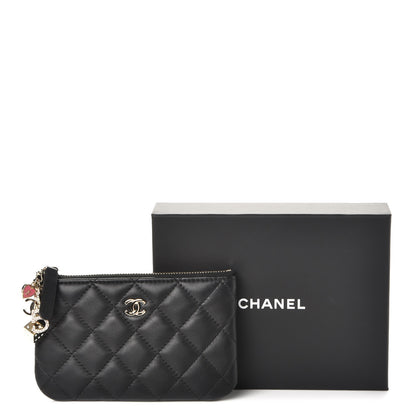 Chanel Lambskin Quilted Casino Coin Purse Black 8 of 8