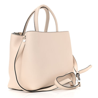 Fendi Vitello Dolce Century Petite 2Jours Tote Camelia Ghiaccio 3 of 18