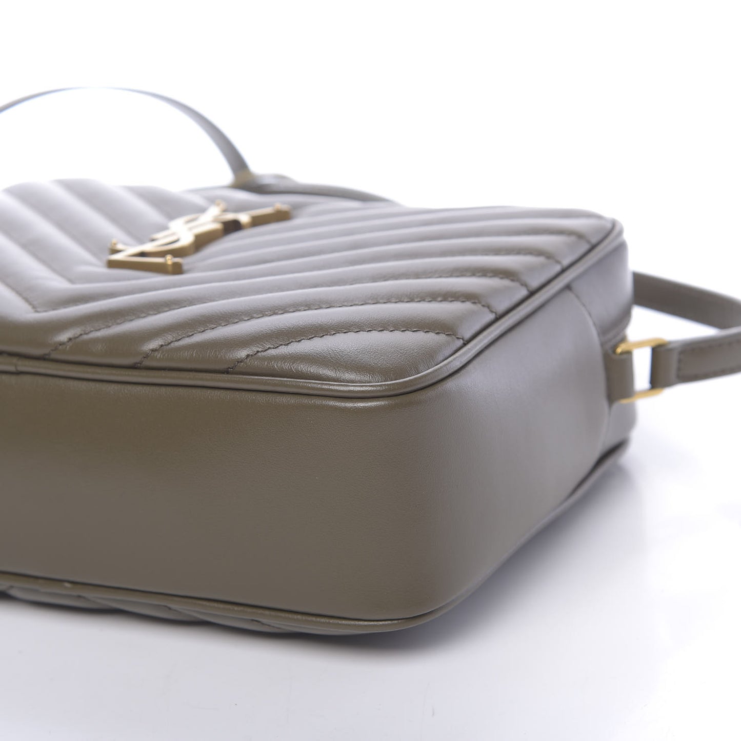 Calfskin Matelasse Monogram Lou Camera Bag Military Olive