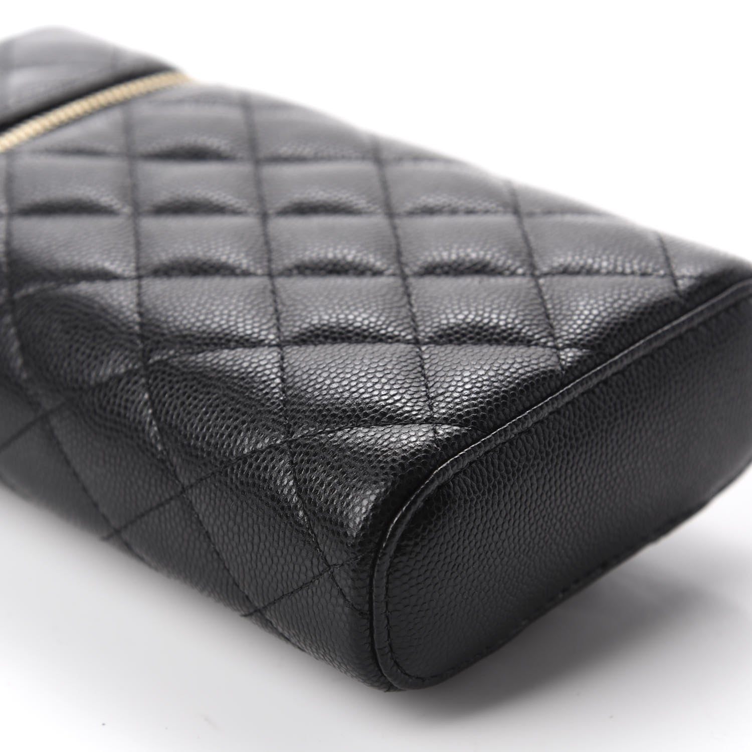 Chanel Caviar Quilted Phone Holder With Chain Black 5 of 10