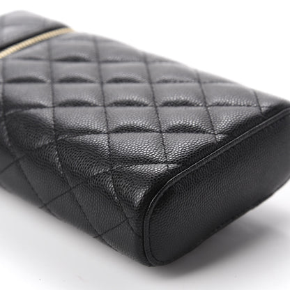 Chanel Caviar Quilted Phone Holder With Chain Black 5 of 10