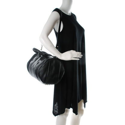 Alexander Wang Pebbled Lambskin Rocco Black Pale Gold Hardware 2 of 7