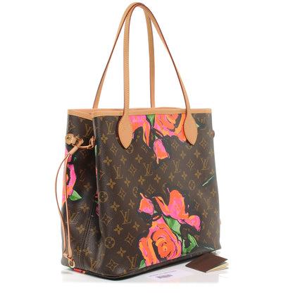 Louis Vuitton Monogram Roses Neverfull MM 2 of 7