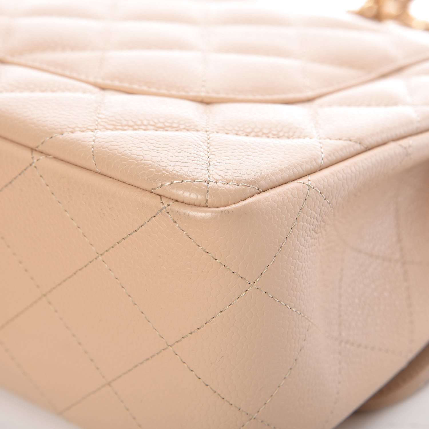 Chanel Caviar Quilted Jumbo Double Flap Beige Clair 12 of 13