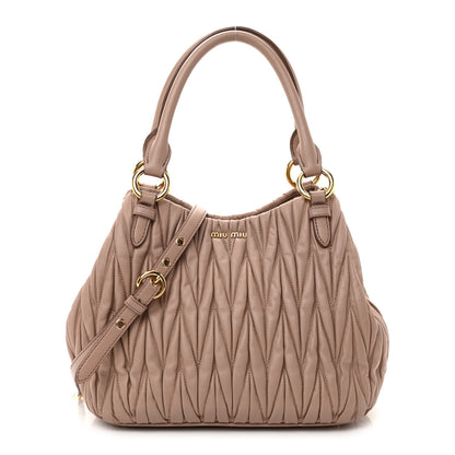 Miu Miu Nappa Matelasse Top Handle Bag Cammeo 1 of 7