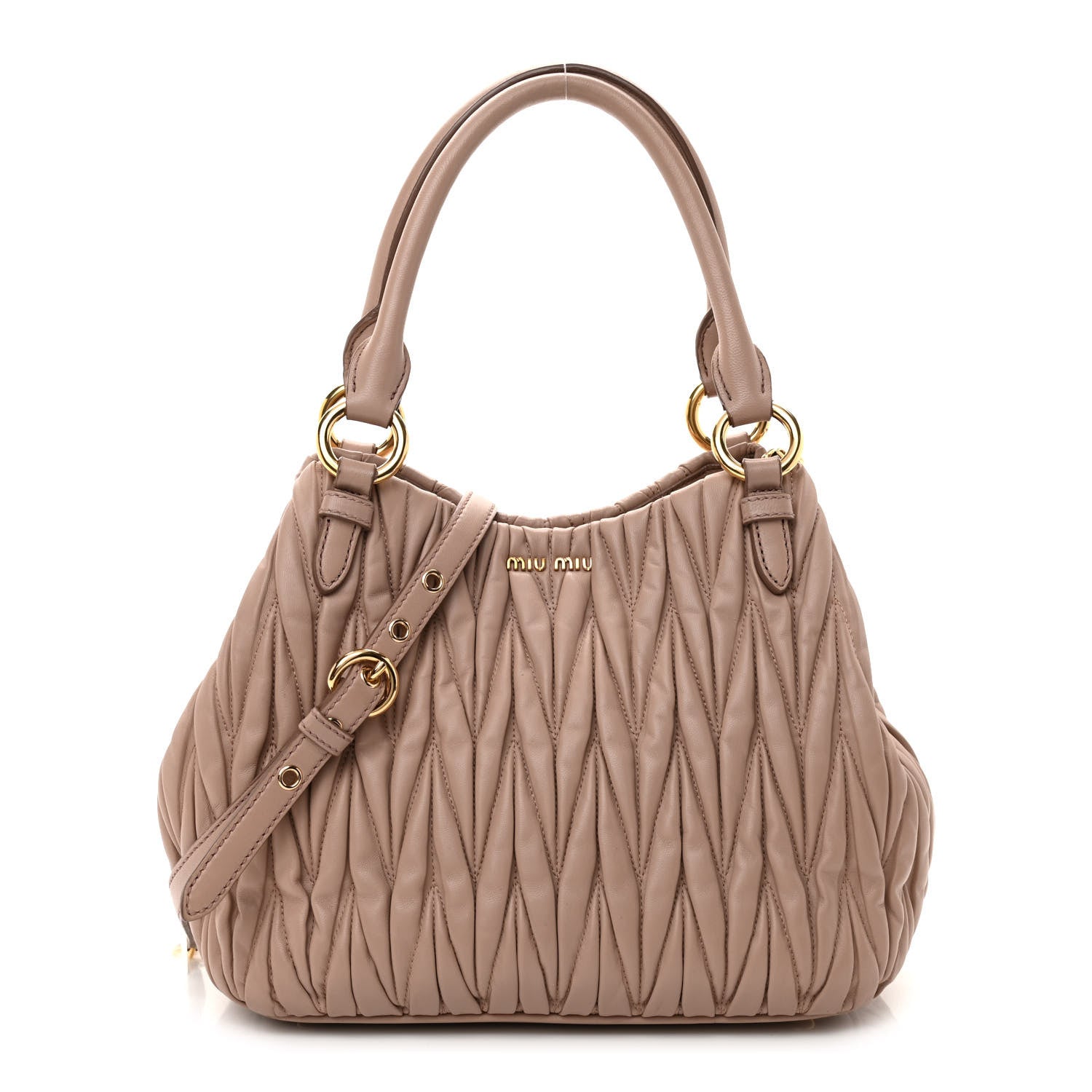 Miu Miu Nappa Matelasse Top Handle Bag Cammeo 1 of 7