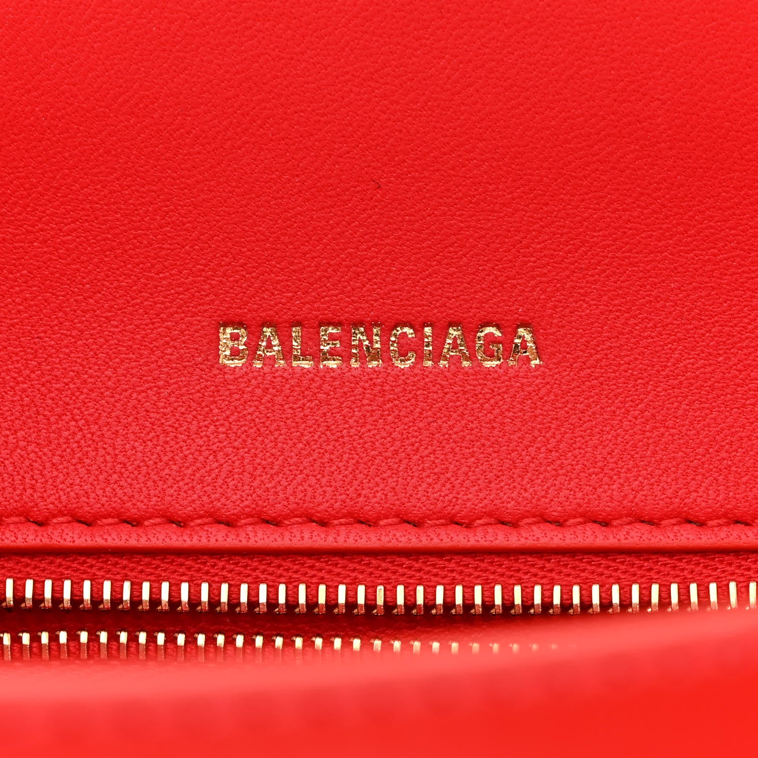 Balenciaga Shiny Box Calfskin Small Hourglass Top Handle Bag Bright Red 6 of 11