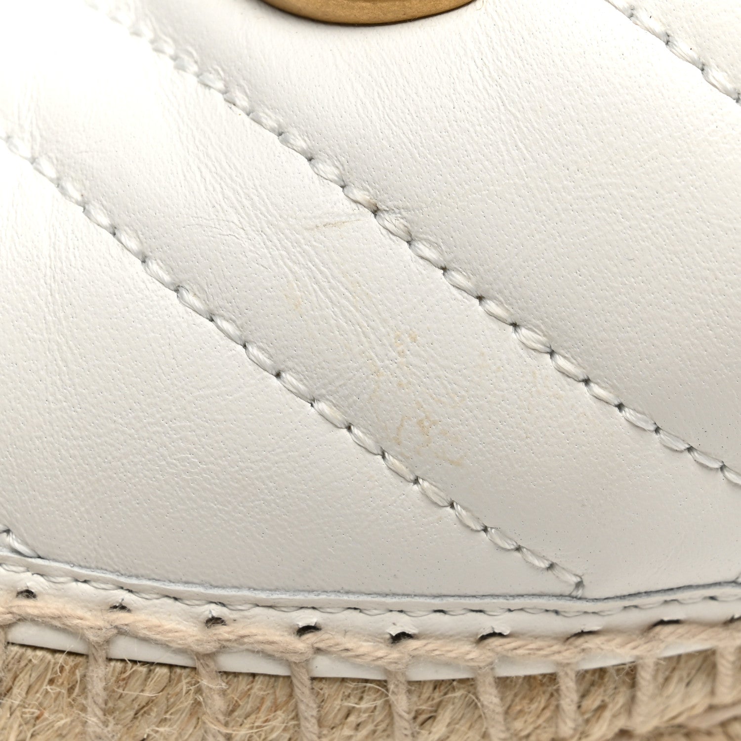 Gucci Nappa Matelasse GG Marmont Espadrilles 38.5 Great White 12 of 13
