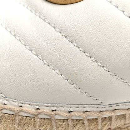 Gucci Nappa Matelasse GG Marmont Espadrilles 38.5 Great White 12 of 13