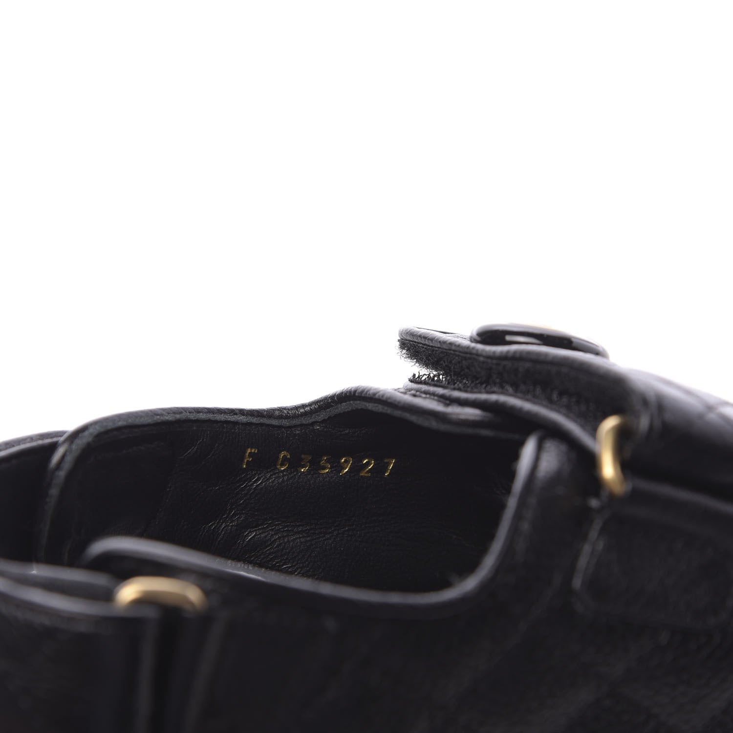 Chanel Grained Calfskin Velcro Dad Sandals 36.5 Black 8 of 10