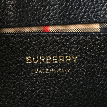 Burberry Grainy Calfskin Vintage Check Note Crossbody Bag Black 6 of 10