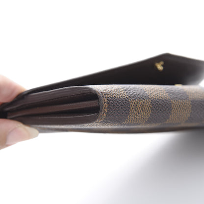 Louis Vuitton Damier Ebene Sarah Wallet NM 9 of 12