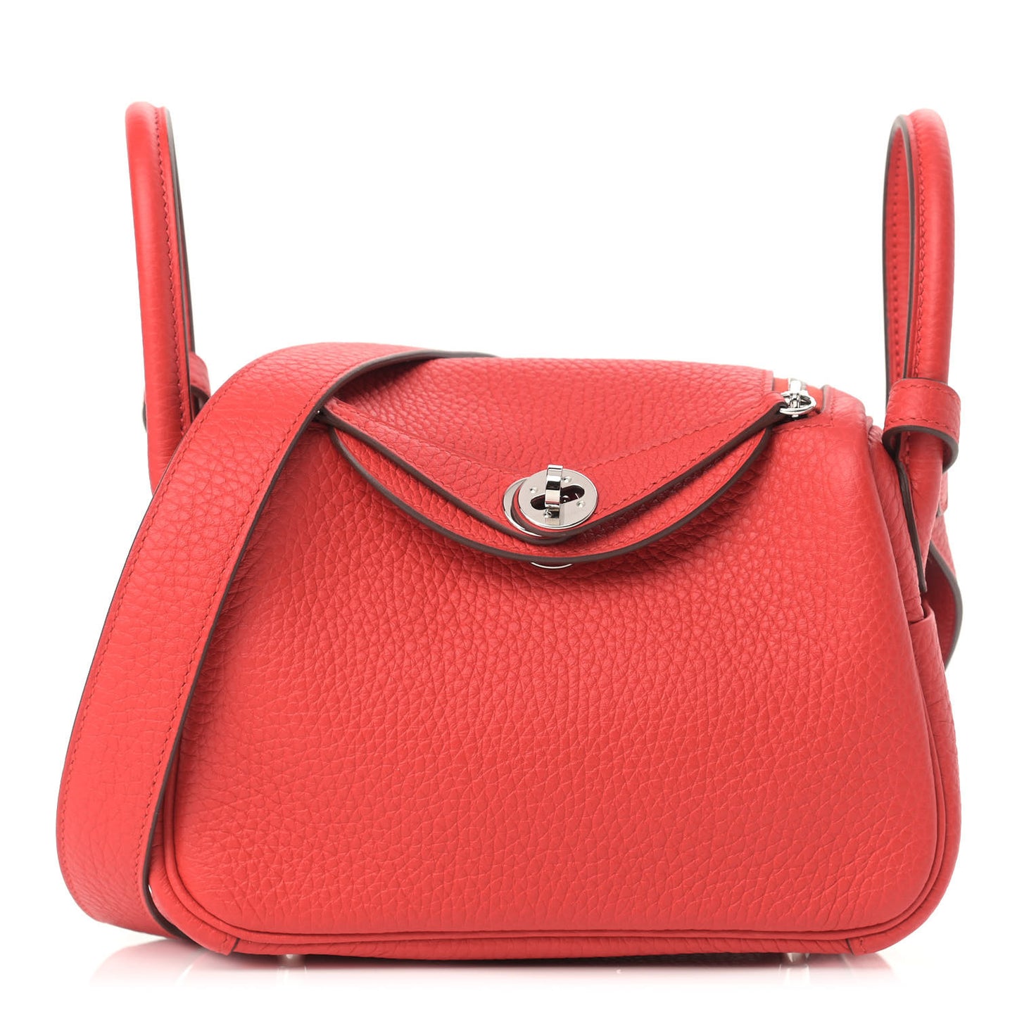 Taurillon Clemence Mini Lindy 20 Rouge Tomate