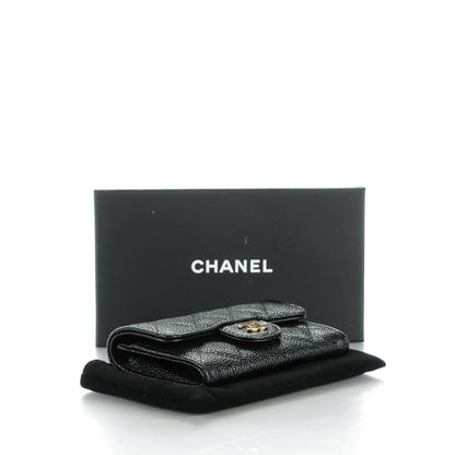 Chanel Caviar Quilted Flap Card Holder Black 4 of 8