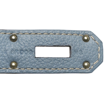 Hermes Togo HAC Birkin 40 Bleu Lin 7 of 10