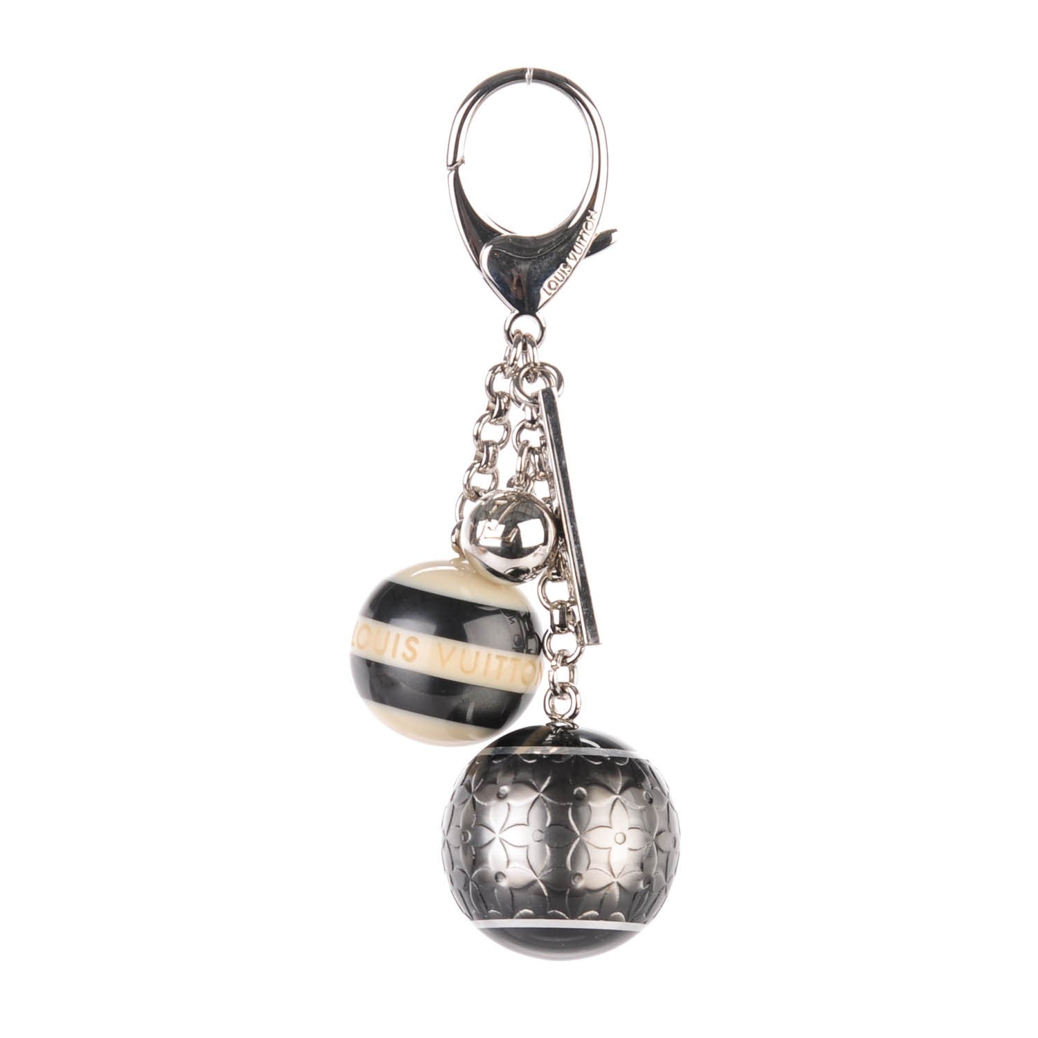 Louis Vuitton Mini Lin Croisette Bag Charm Black 1 of 4