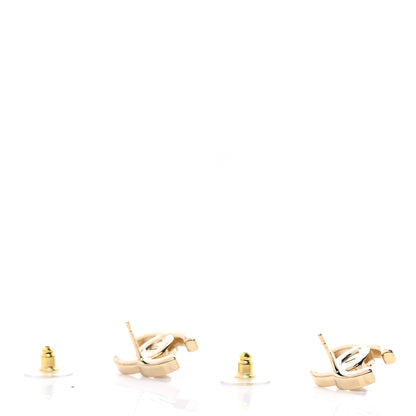 Chanel Metal Logo CC Turnlock Earrings Gold 3 of 5