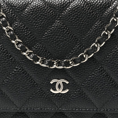 Chanel Caviar Quilted Wallet on Chain WOC Black 9 of 13