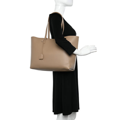 Saint Laurent Calfskin Large Shopping Tote Dark Toffee 2 of 11