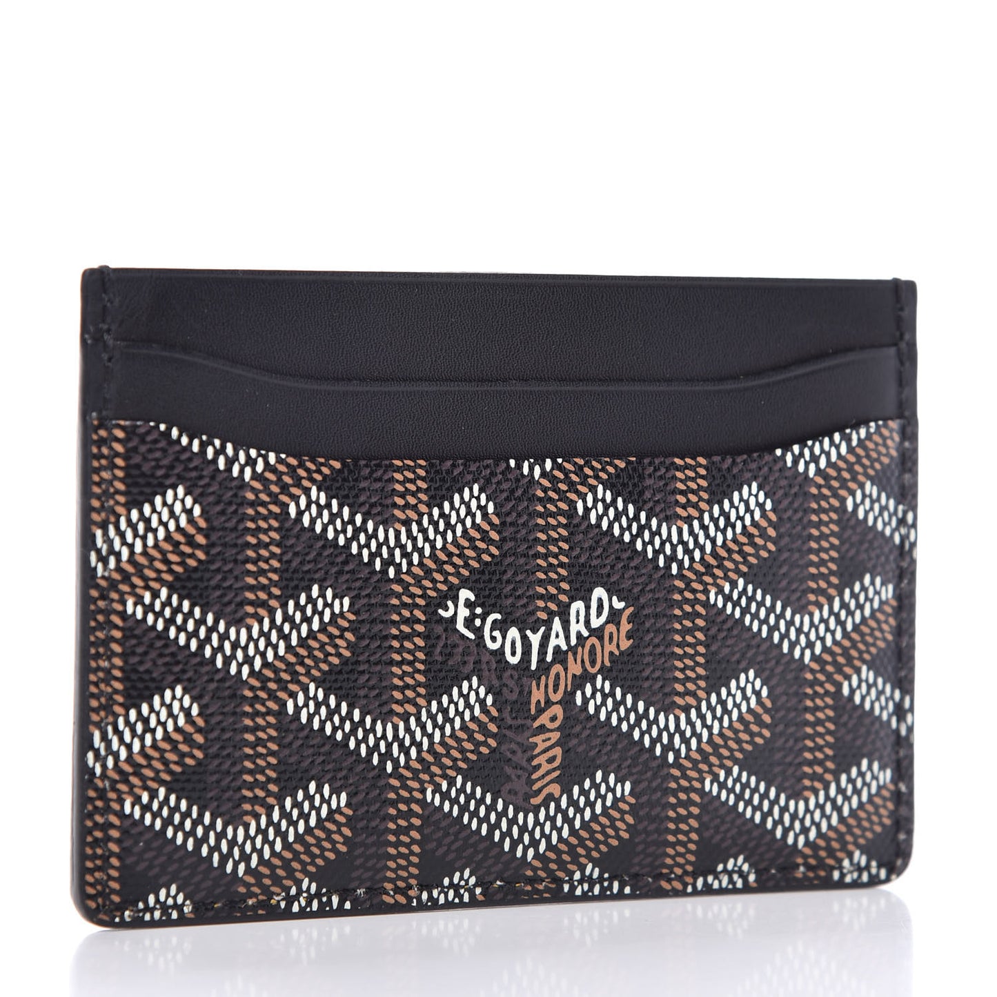 Goyardine Saint Sulpice Card Holder Black