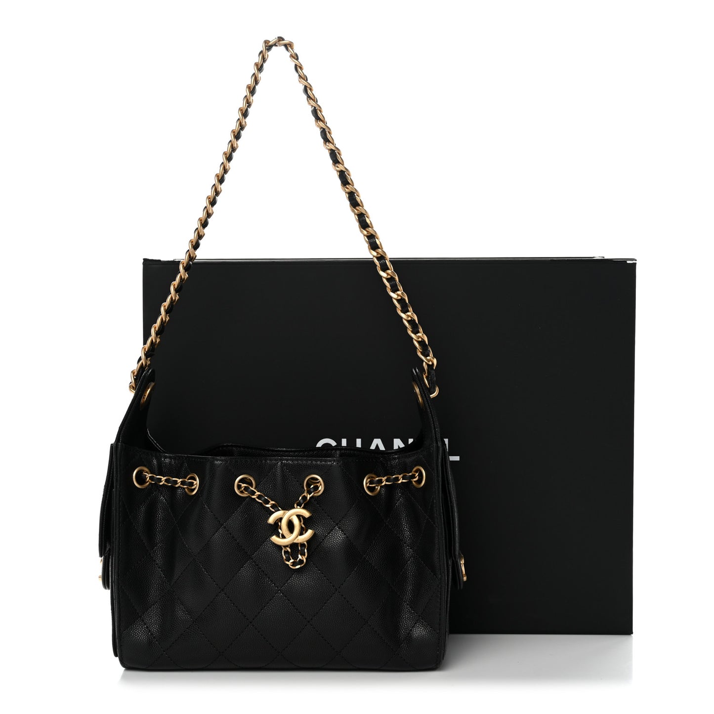 Caviar Quilted Mini Chanel 25 Handbag Black