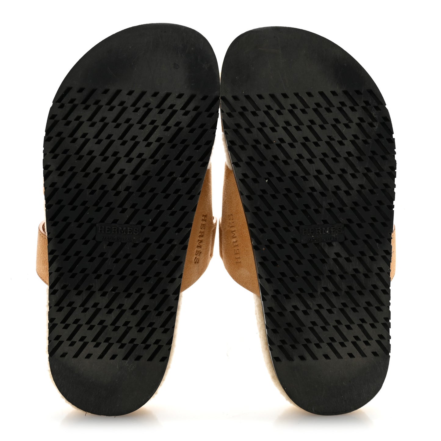 Suede Goatskin Woolskin Womens Chypre Sandals 37 Golden Beige