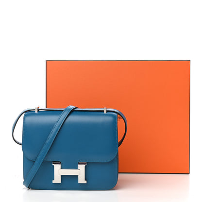 Hermes Tadelakt Constance 18 Bleu Izmir 10 of 10