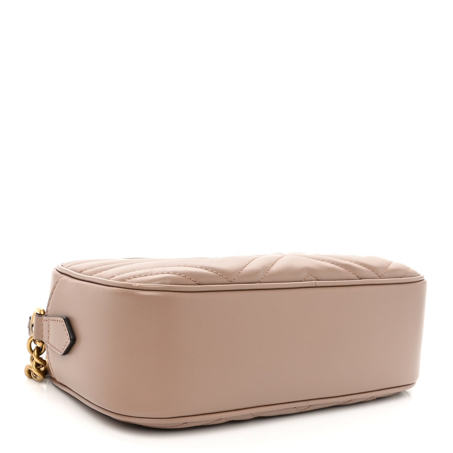 Calfskin Matelasse Small GG Marmont Chain Shoulder Bag Porcelain Rose