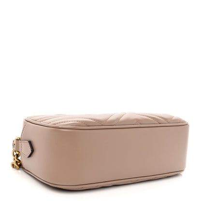 Gucci Calfskin Matelasse Small GG Marmont Chain Shoulder Bag Porcelain Rose 4 of 10