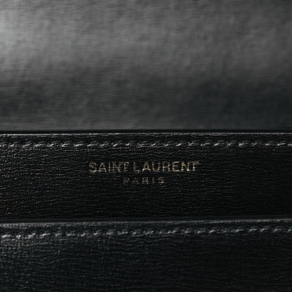 Saint Laurent Calfskin Medium Monogram Sunset Black 7 of 9