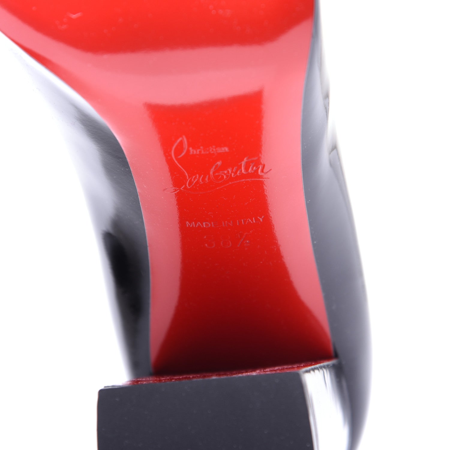 Christian Louboutin Patent Baobab 85 Pumps 38.5 Black 10 of 11