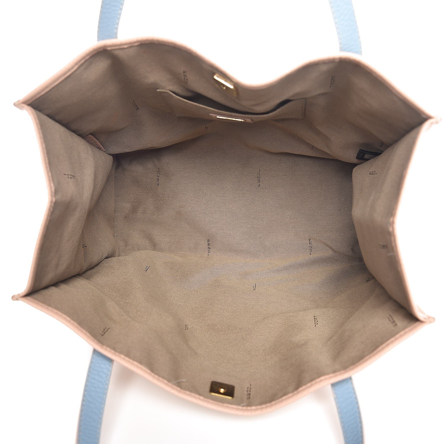 Fendi Zucchino Vitello Shopping Tote Beige Pastel Cipria 5 of 13