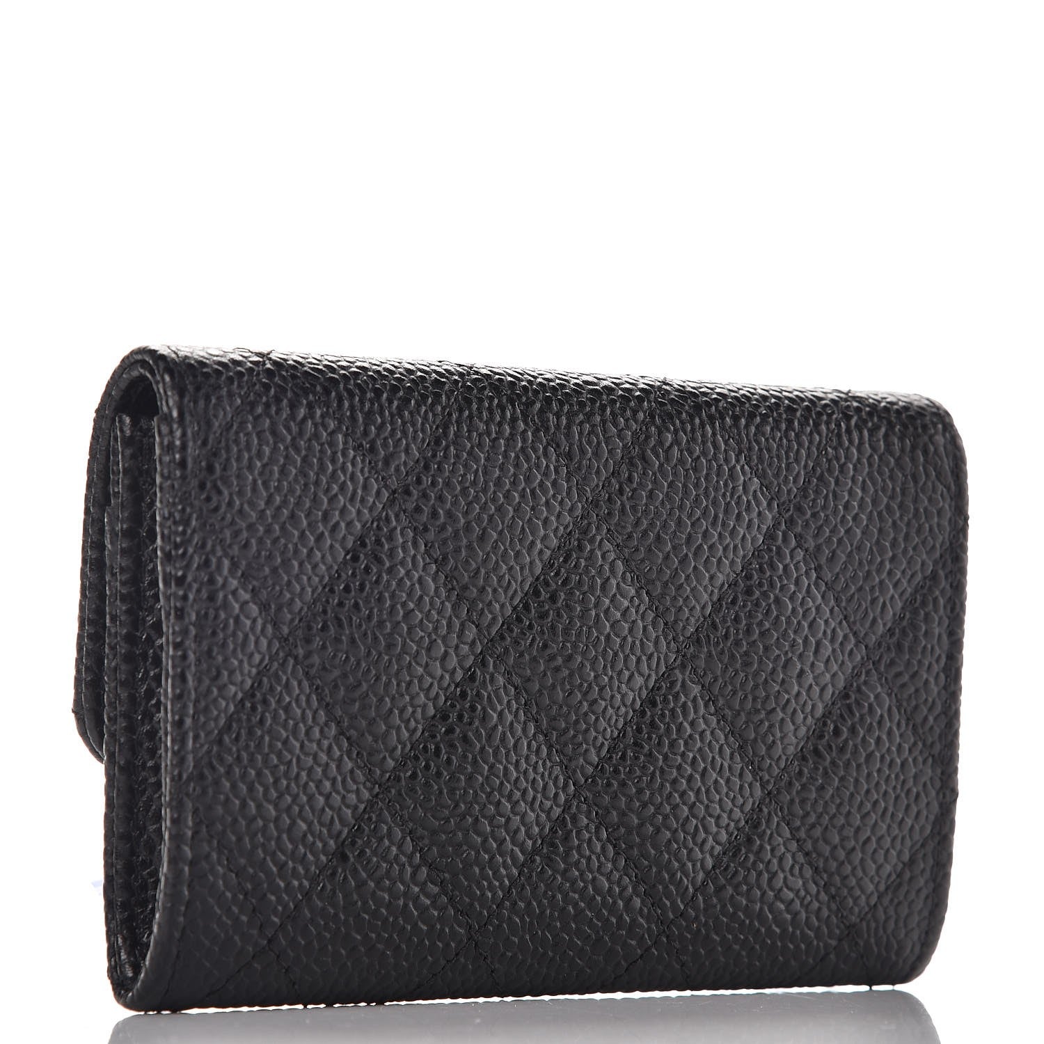 Chanel Caviar Quilted Flap Card Holder Black 3 of 8