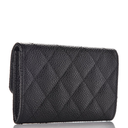Chanel Caviar Quilted Flap Card Holder Black 3 of 8