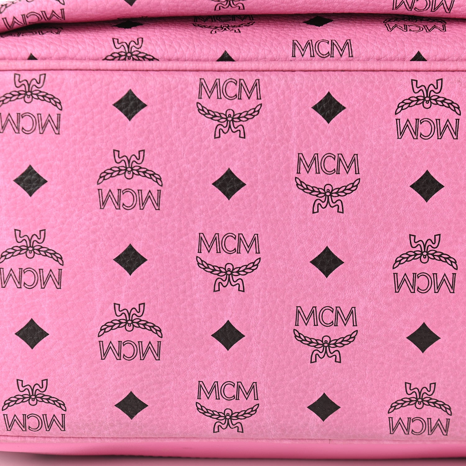 MCM Visetos Studded Medium Dual Stark Backpack Pink 9 of 12