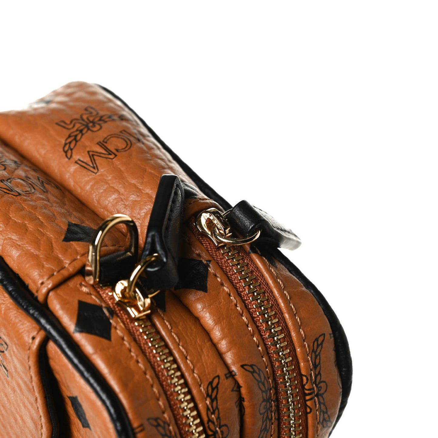 Visetos Mini Camera Crossbody Bag Cognac
