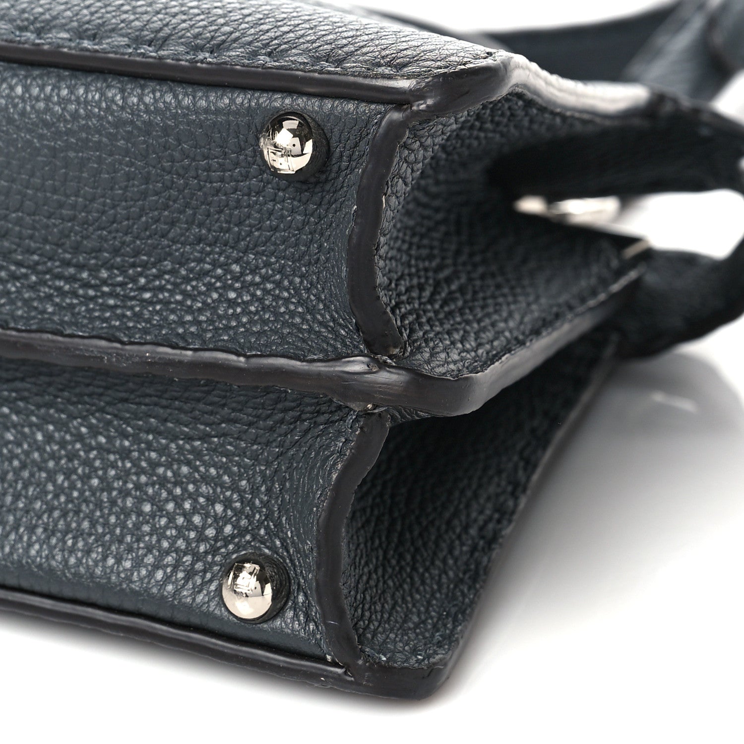 Fendi Cuoio Romano Selleria Chamois Small Peekaboo I SEE U Satchel Asfalto Camelia 8 of 8