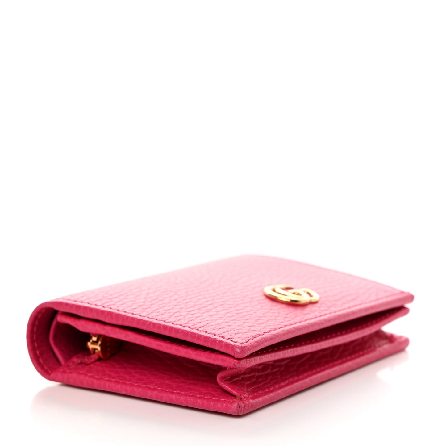 Dollar Calfskin GG Marmont Card Case Box Pink