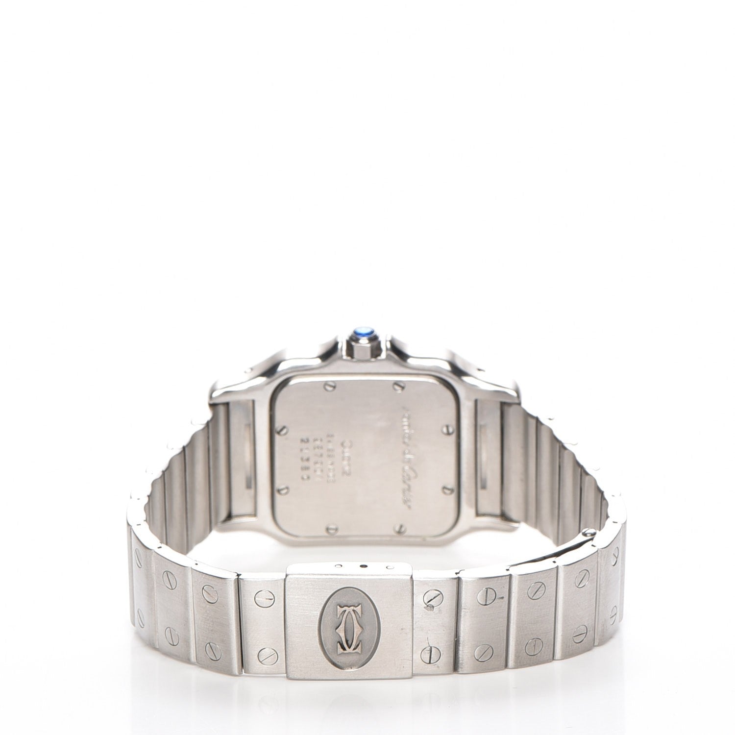 Cartier Stainless Steel 29mm Santos De Galbee Quartz Watch 4 of 8
