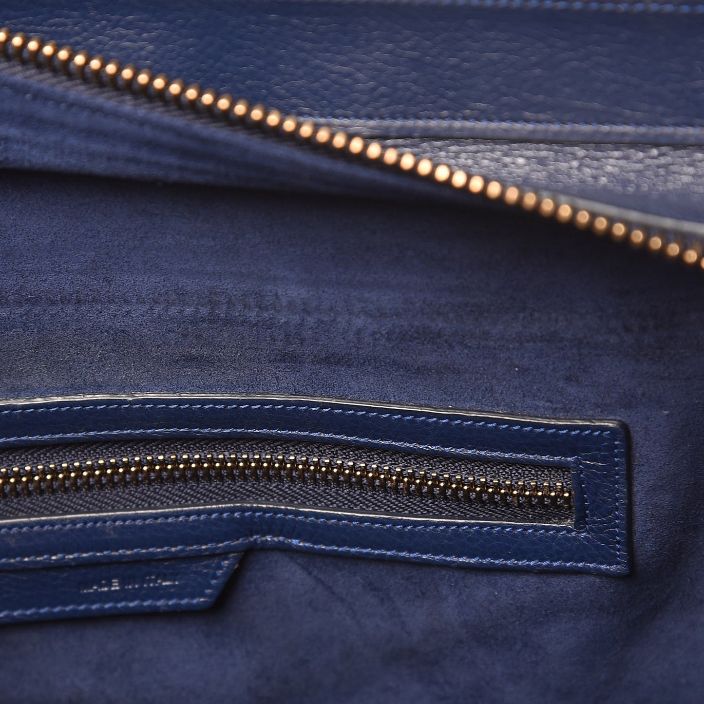 Drummed Calfskin Mini Luggage Ink