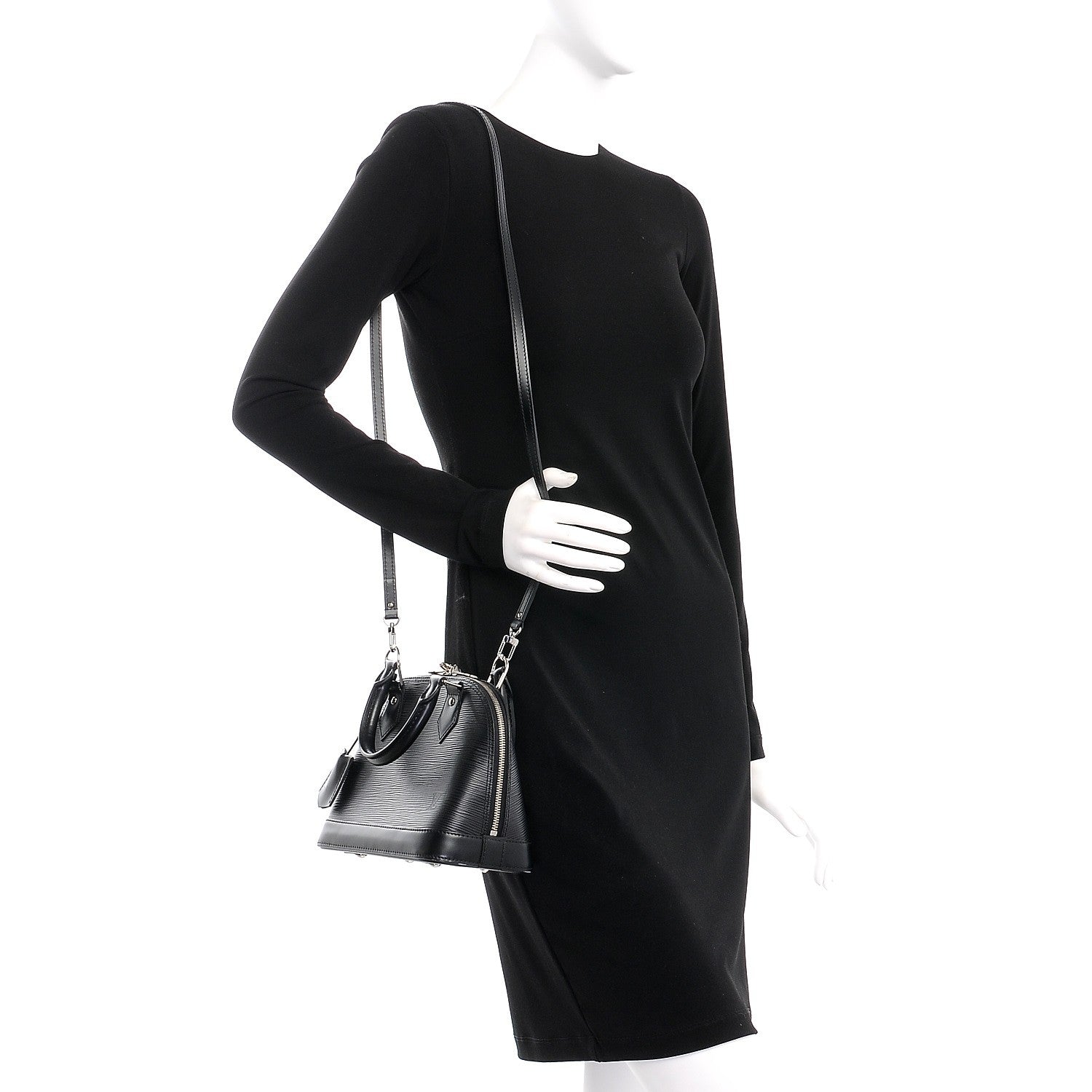 Louis Vuitton Epi Alma BB Black 2 of 8