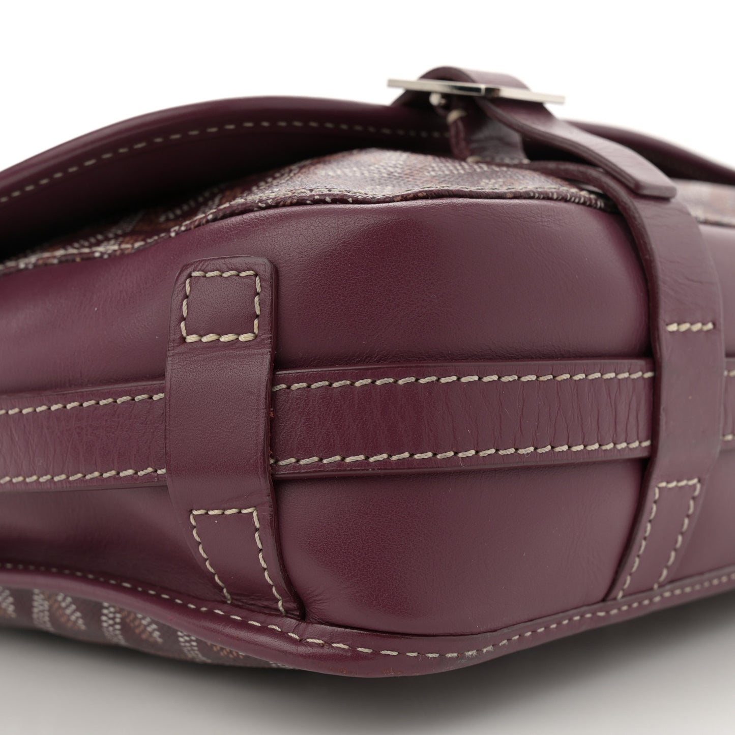 Goyardine Belvedere PM Messenger Bag Burgundy