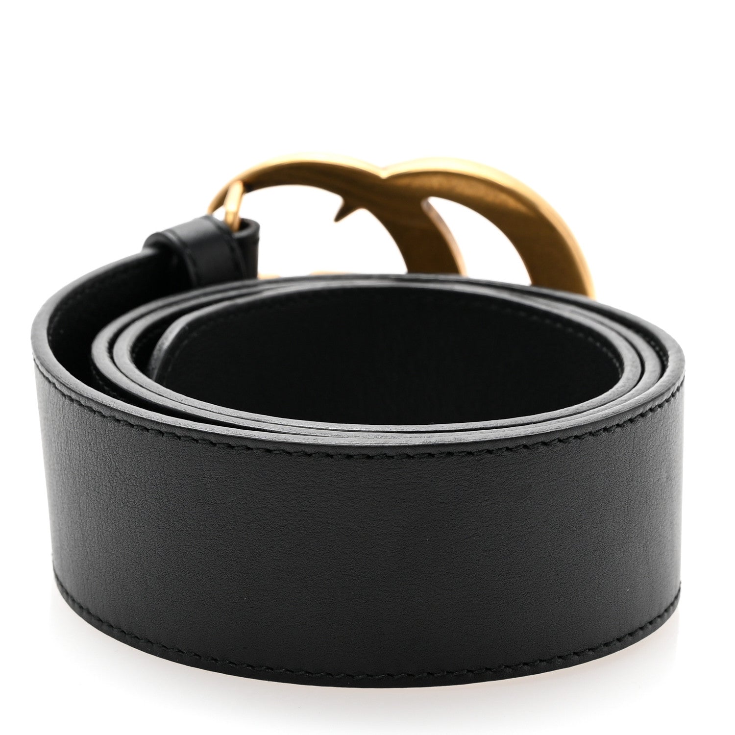 Gucci Calfskin Double G 40mm Belt 75 30 Black 2 of 7