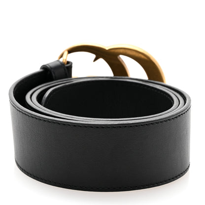 Gucci Calfskin Double G 40mm Belt 75 30 Black 2 of 7